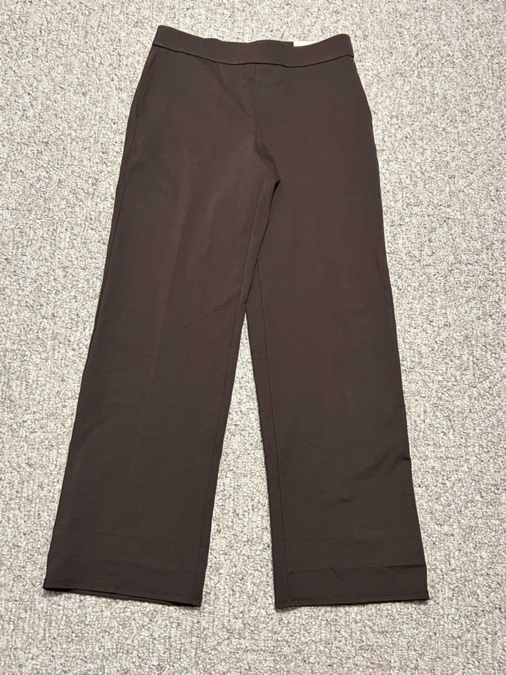 Women’s St. John’s Bay Wide-Leg Pants in Dark Brown Medium NWT Comfort Waist